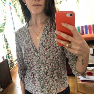 Madewell Shadowpetal Silk Top